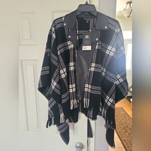 Fleece Poncho Coat